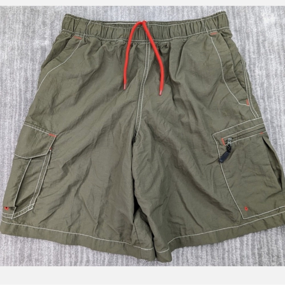 BSA: Boy Scouts America Green Cargo Swim Trunks Shorts Netted